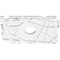 Ekena Millwork Novo Architectural Grade PVC Ceiling Medallion, 16"W x 10 5/8"H x 3"ID x 5 1/2"C x 1"P, One-Piece CMP16X10NO-03000 - alternate 2